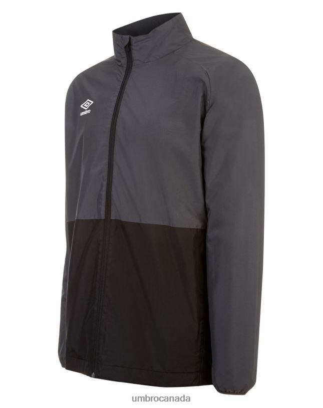 Carbon/Black Clothing Training Shower Jacket Junior Kids Umbro 262Z8676