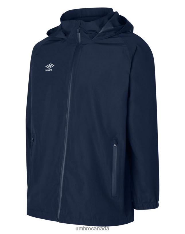 Dark Navy Clothing Club Essential Waterproof Jacket Junior Kids Umbro 262Z8696