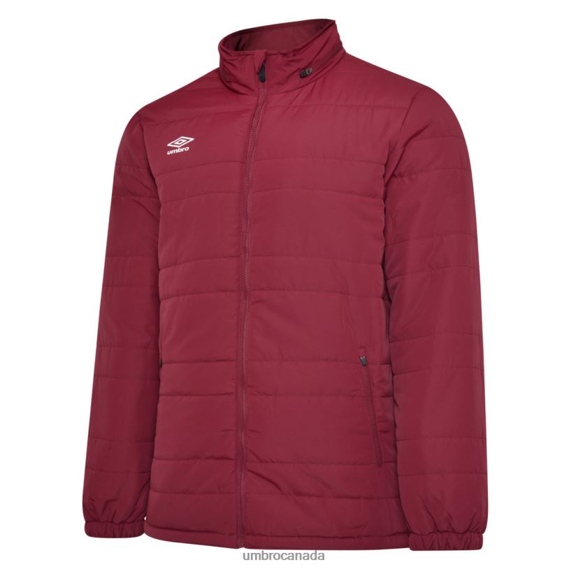 New Claret Clothing Club Essential Bench Jacket Junior Kids Umbro 262Z8690