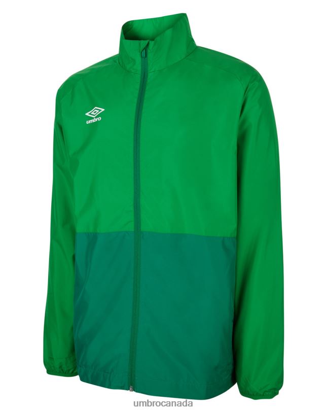 TW Emerald/Verdant Green Clothing Training Shower Jacket Junior Kids Umbro 262Z8675