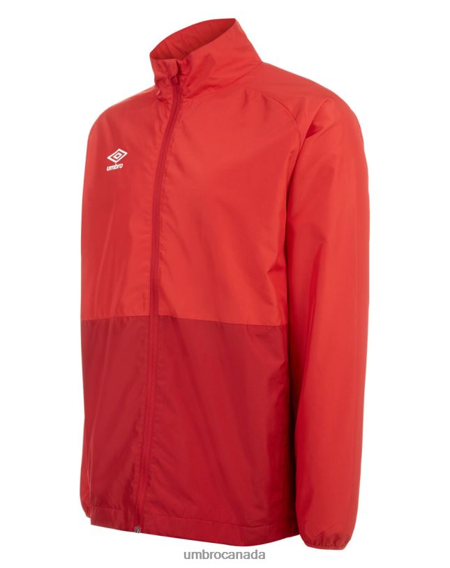 Vermillion/Jester Red Clothing Training Shower Jacket Junior Kids Umbro 262Z8677