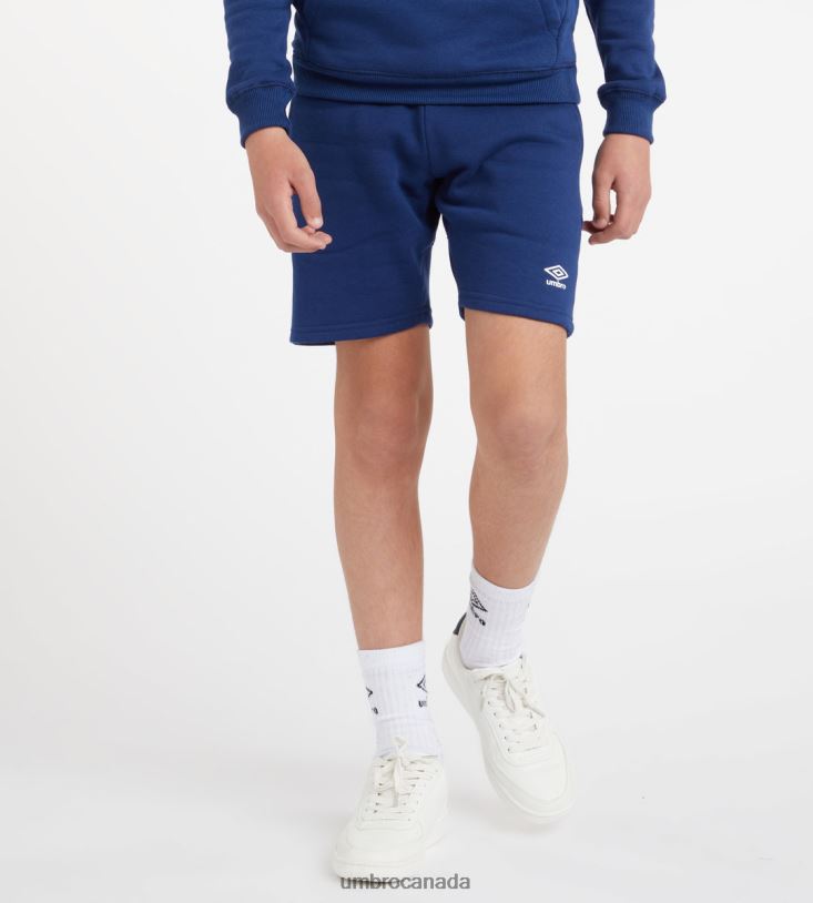 TW Navy/White Clothing Club Leisure Jog Short Junior Kids Umbro 262Z8668