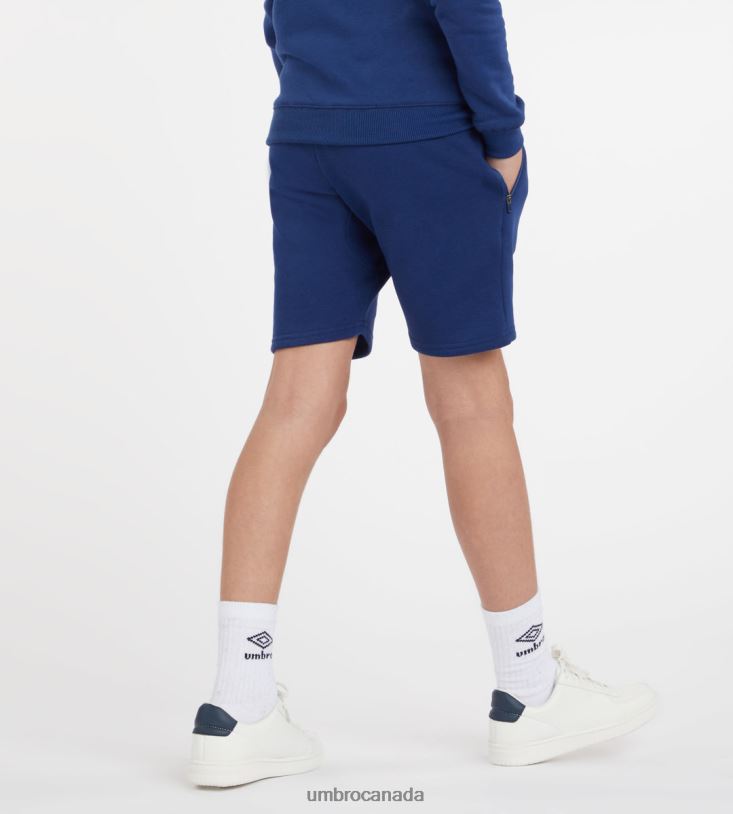 TW Navy/White Clothing Club Leisure Jog Short Junior Kids Umbro 262Z8668