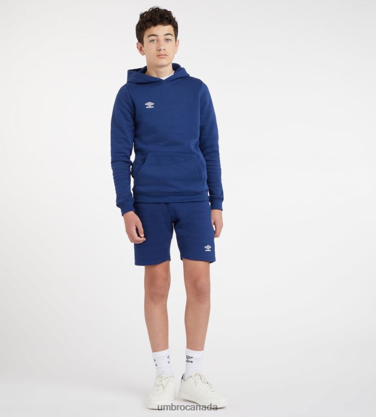 TW Navy/White Clothing Club Leisure Jog Short Junior Kids Umbro 262Z8668