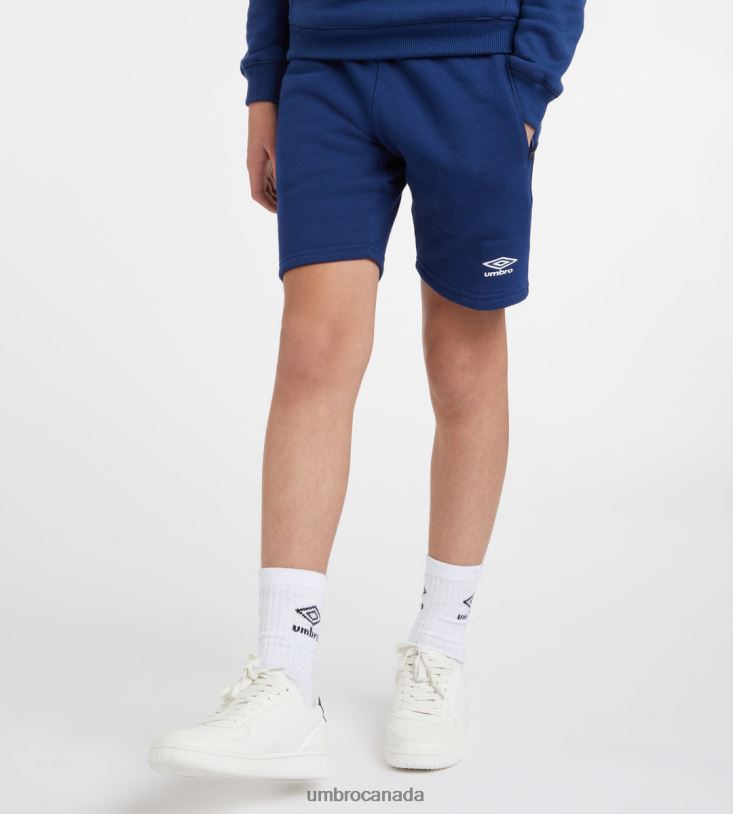 TW Navy/White Clothing Club Leisure Jog Short Junior Kids Umbro 262Z8668