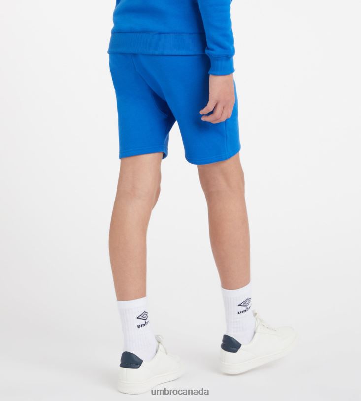 TW Royal/White Clothing Club Leisure Jog Short Junior Kids Umbro 262Z8669