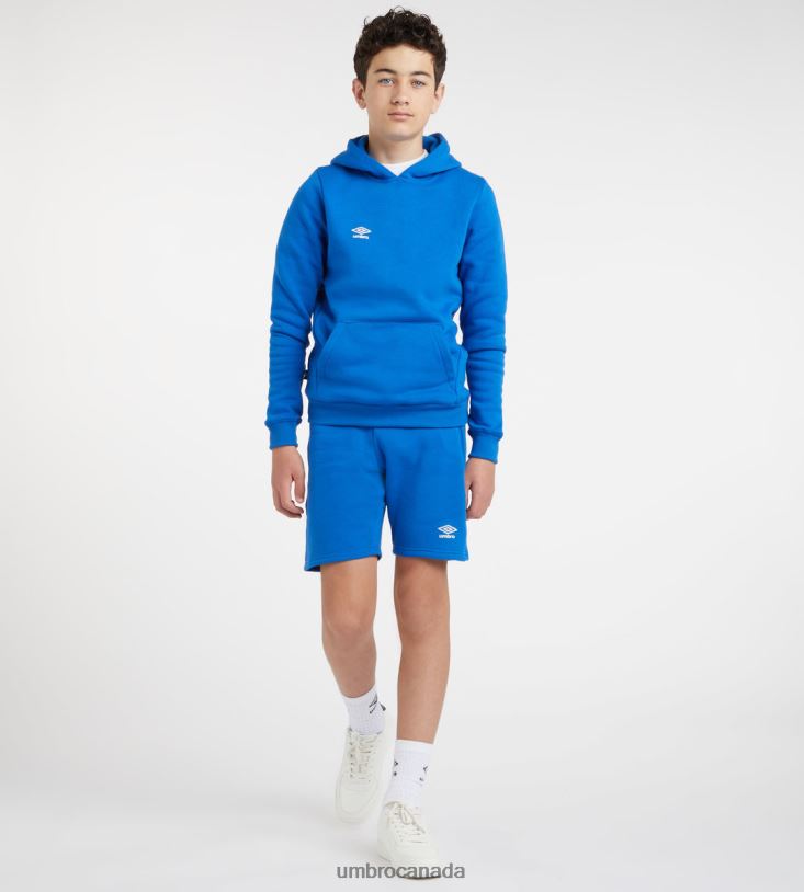 TW Royal/White Clothing Club Leisure Jog Short Junior Kids Umbro 262Z8669