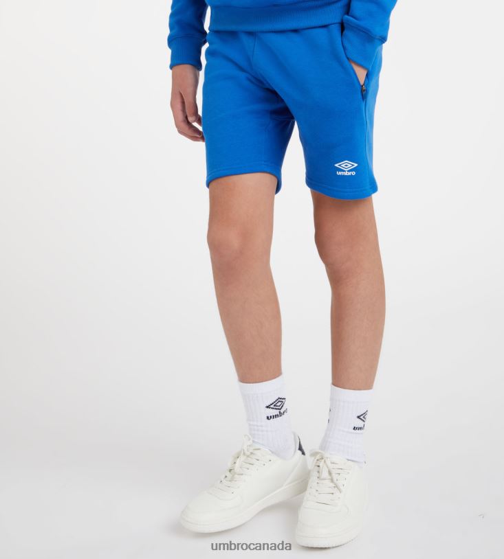 TW Royal/White Clothing Club Leisure Jog Short Junior Kids Umbro 262Z8669