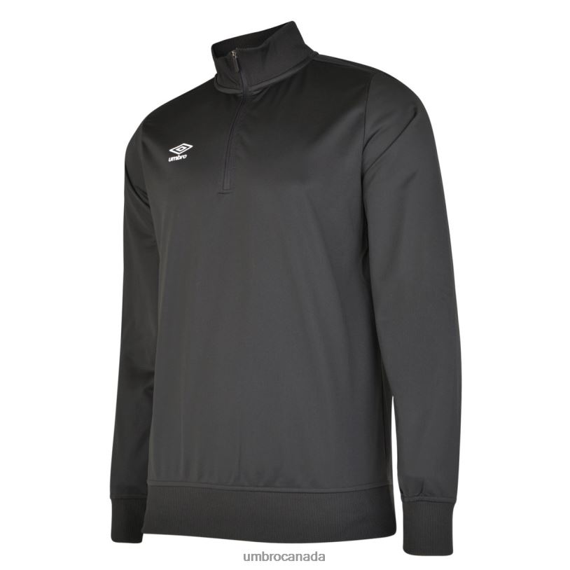 Black Clothing Club Essential Half Zip Sweat Junior Kids Umbro 262Z8648