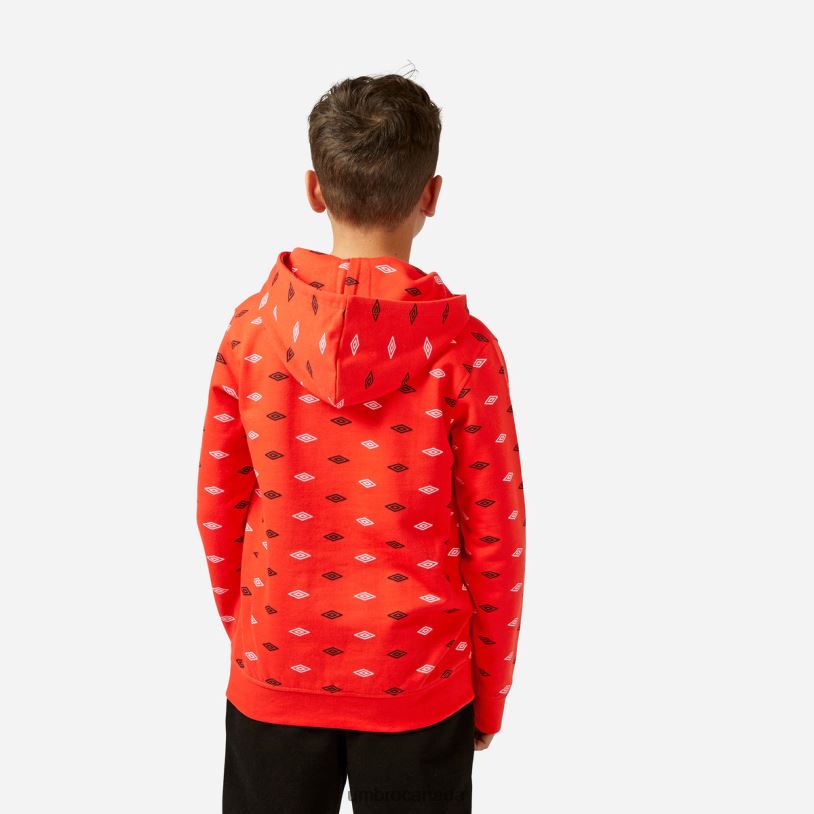 Cherry Tomato Clothing All Over Print Hoodie Kids Umbro 262Z8619