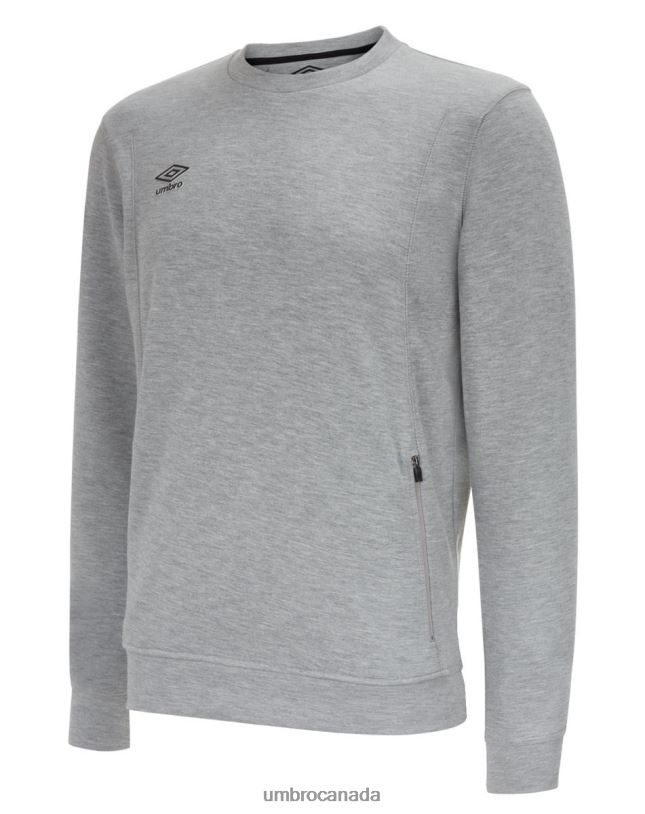 Grey Marl/Black Clothing Pro Fleece Sweat Junior Kids Umbro 262Z8647