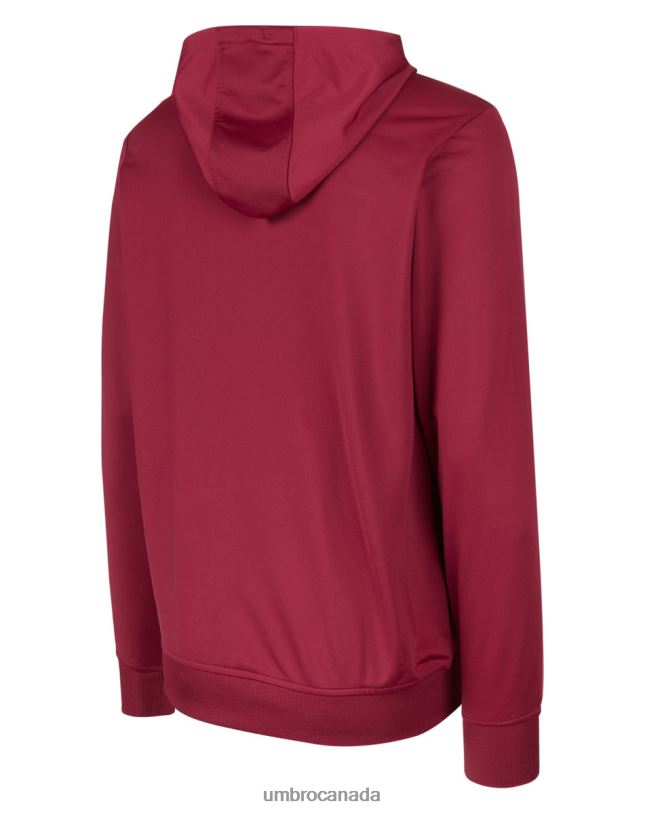 New Claret Clothing Club Essential Poly Hood Junior Kids Umbro 262Z8632