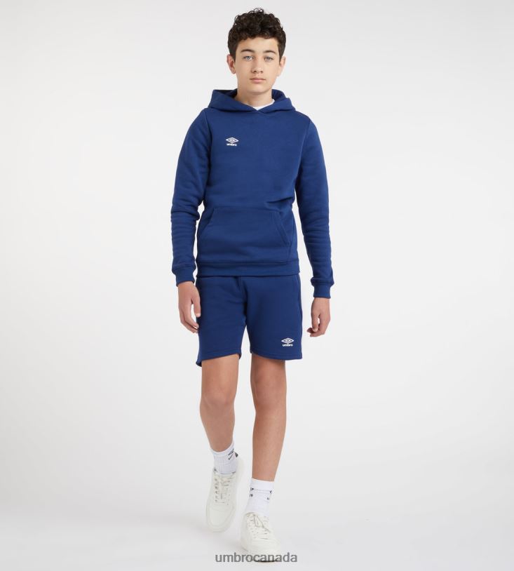 TW Navy/White Clothing Club Leisure Hoody Junior Kids Umbro 262Z8607