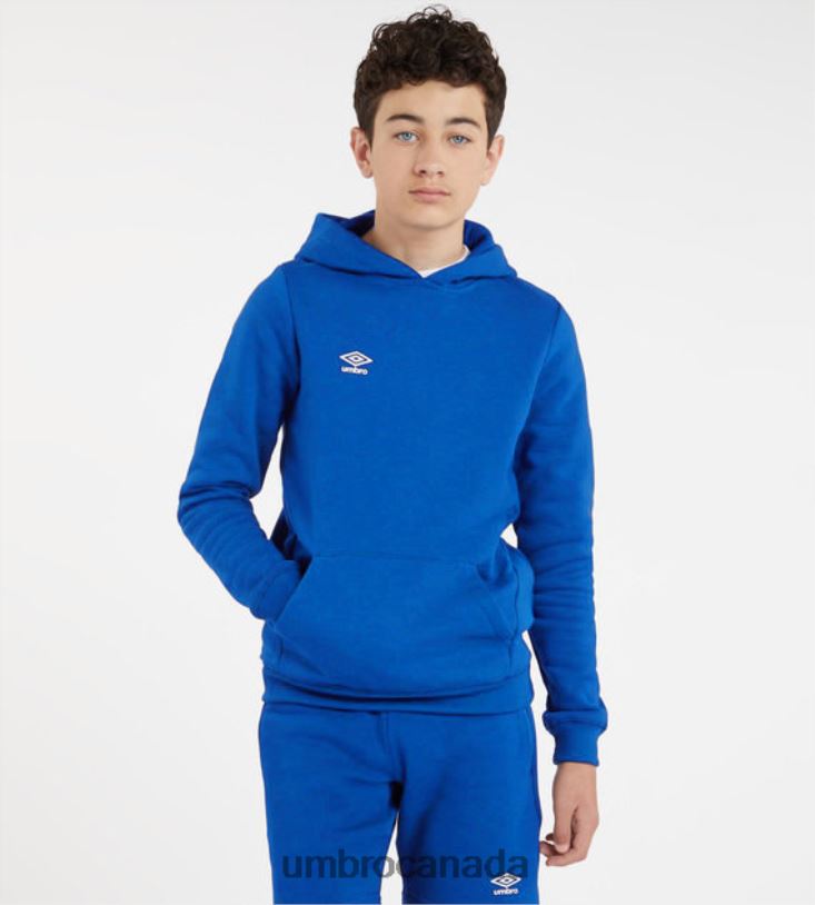 TW Royal/White Clothing Club Leisure Hoody Junior Kids Umbro 262Z8610