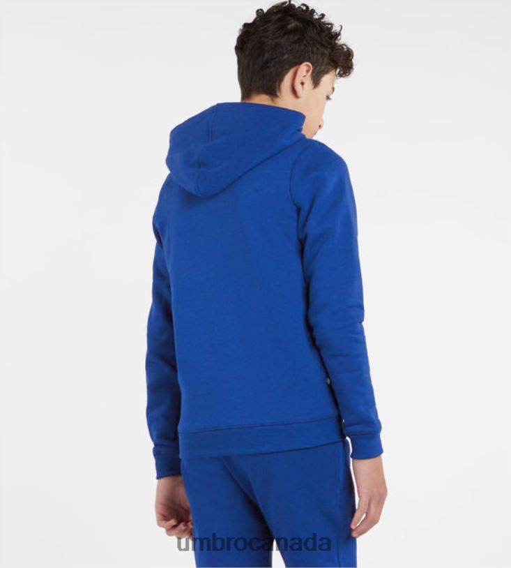 TW Royal/White Clothing Club Leisure Hoody Junior Kids Umbro 262Z8610