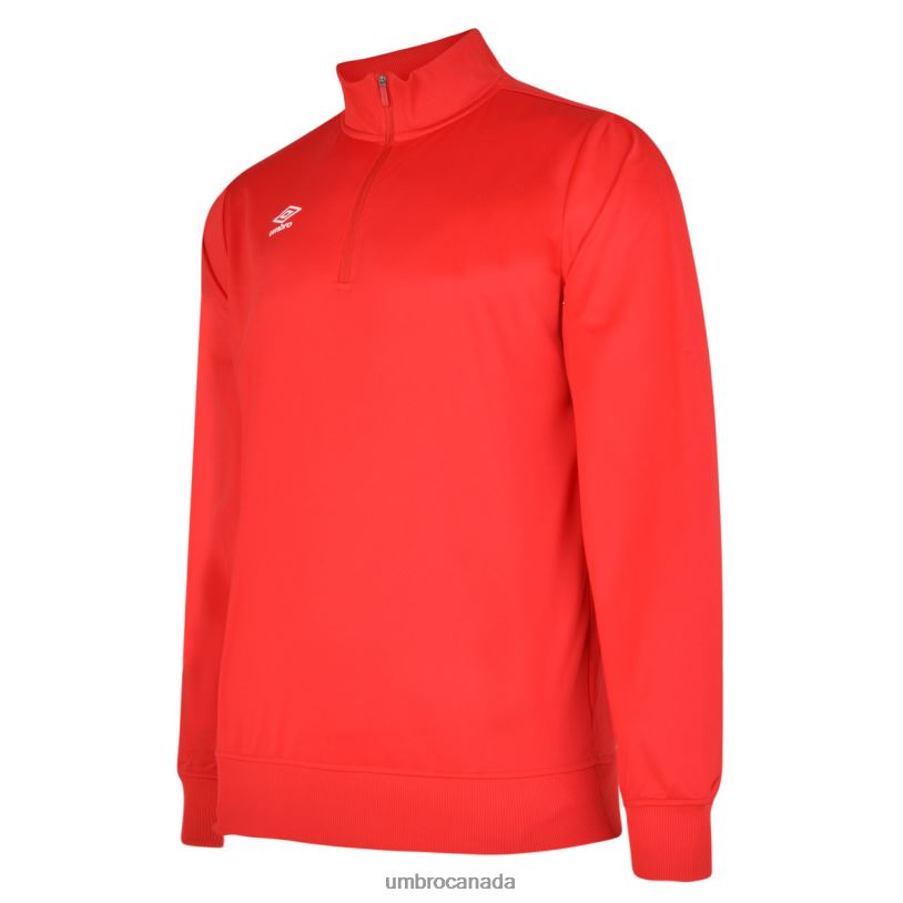 Vermillion Clothing Club Essential Half Zip Sweat Junior Kids Umbro 262Z8627