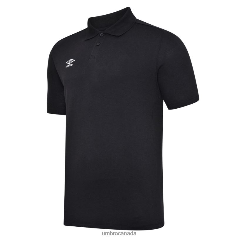 Black/White Clothing Essential Polo Junior Kids Umbro 262Z8594