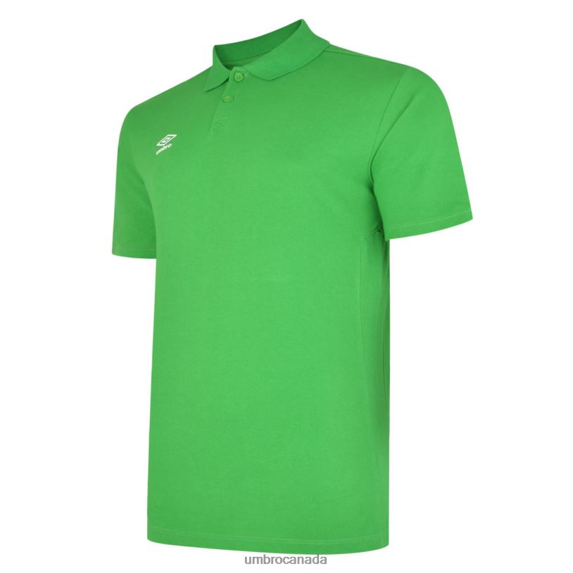 Emerald/White Clothing Essential Polo Junior Kids Umbro 262Z8597