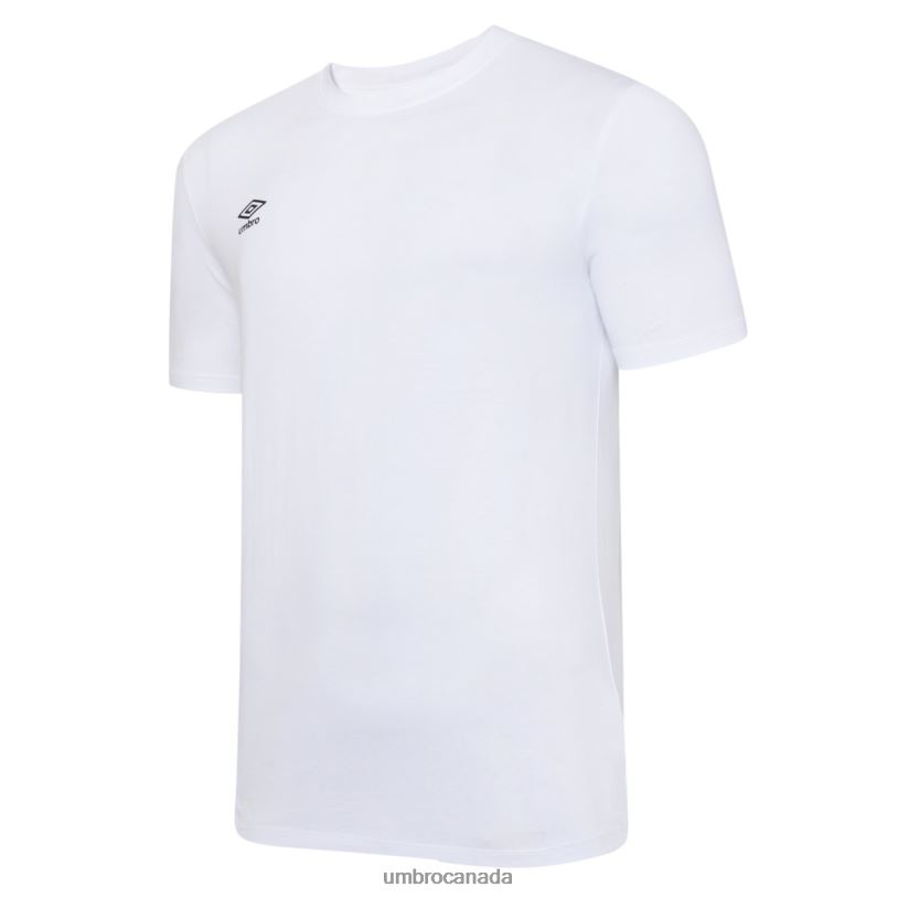 White/Black Clothing Club Leisure Crew Tee Kids Umbro 262Z8590