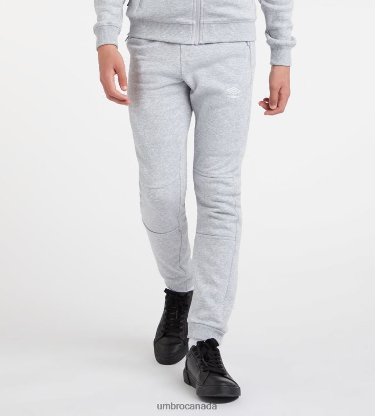 Grey Marl/White Clothing Club Leisure Jogpant Junior Kids Umbro 262Z8650