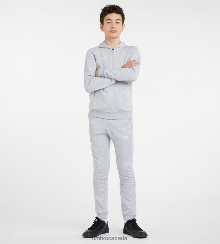 Grey Marl/White Clothing Club Leisure Jogpant Junior Kids Umbro 262Z8650