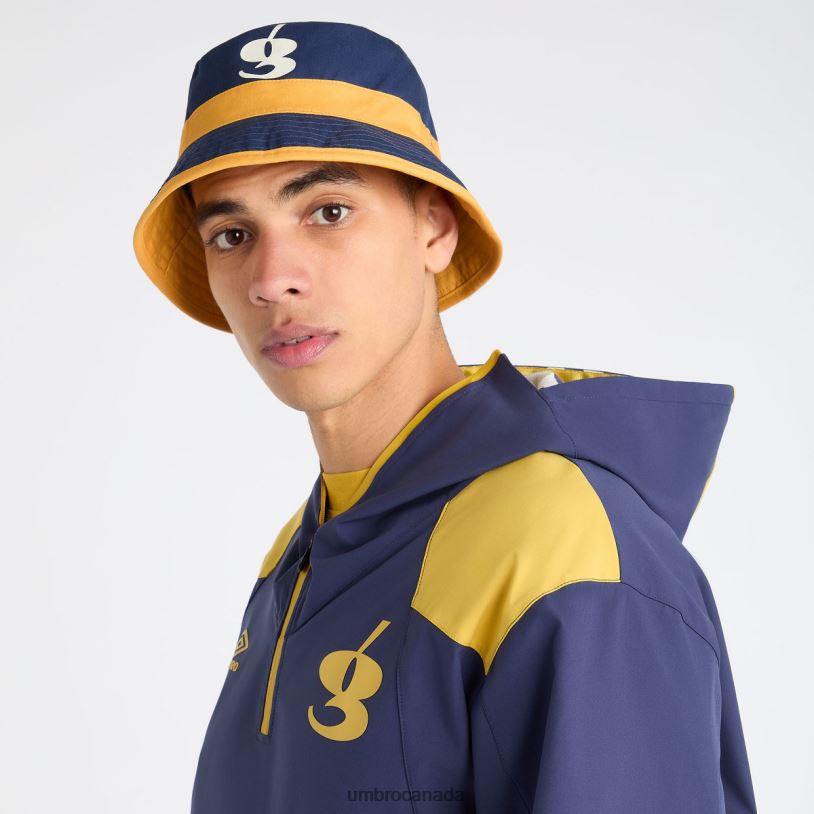 Spicy Mustard/Patriot Blue Accessories Gio Goi Reversible Bucket Hat Men Umbro 262Z8271