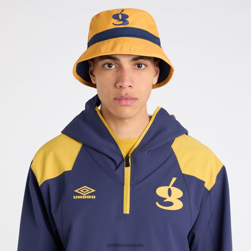 Spicy Mustard/Patriot Blue Accessories Gio Goi Reversible Bucket Hat Men Umbro 262Z8271