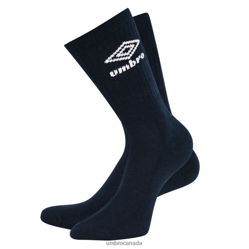 Navy/White Clothing Sports Sock 3 Pack Men Umbro 262Z8253