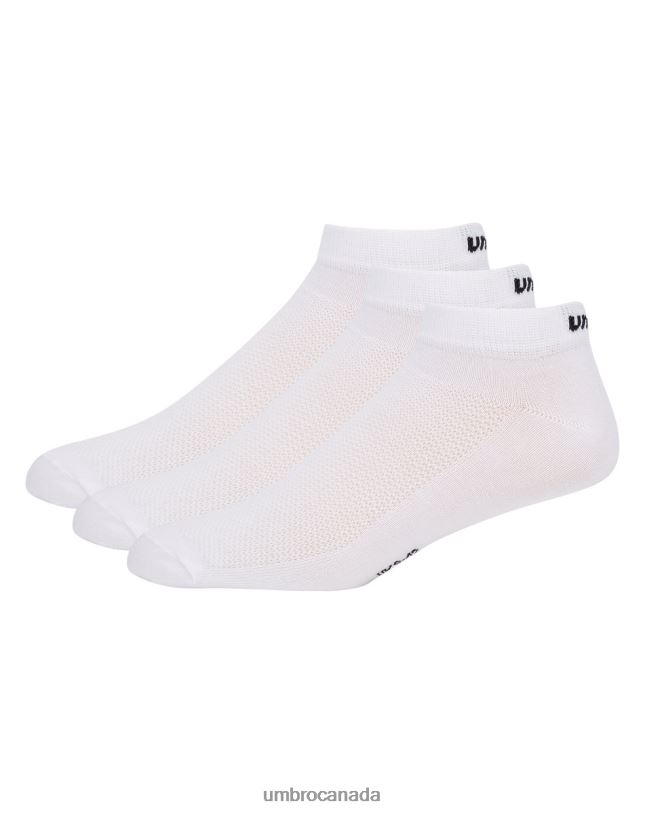 White/Black Clothing 3 Pack Trainer Socks Men Umbro 262Z8254