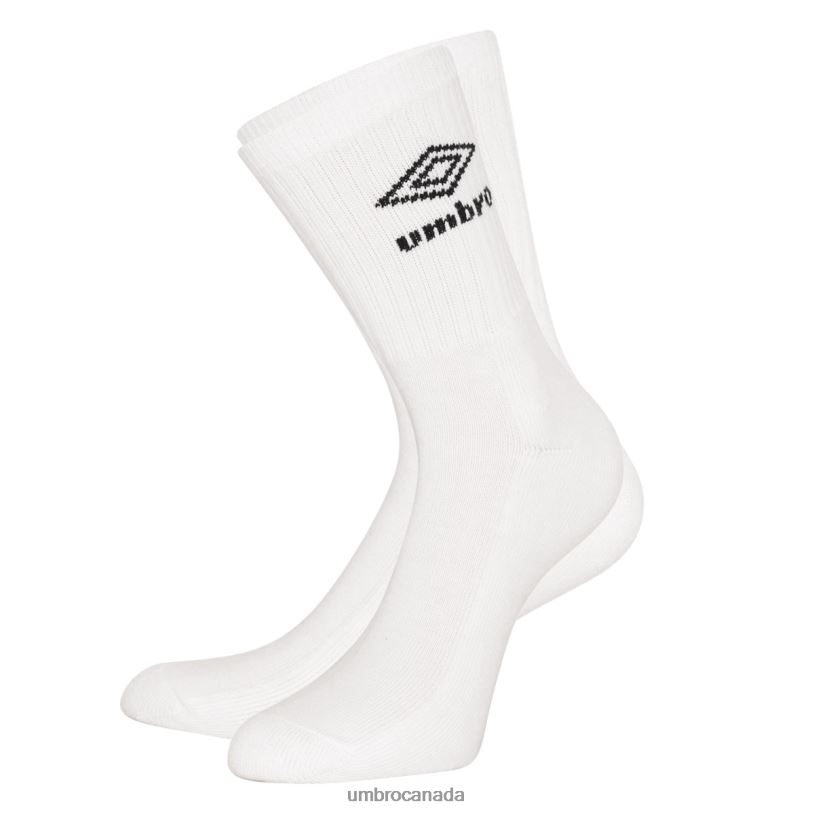 White/Black Clothing Sports Sock 3 Pack Men Umbro 262Z8251