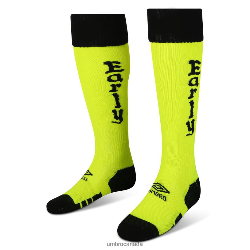Yellow/Black Accessories Aries Rugby Sport Socks Men Umbro 262Z8265