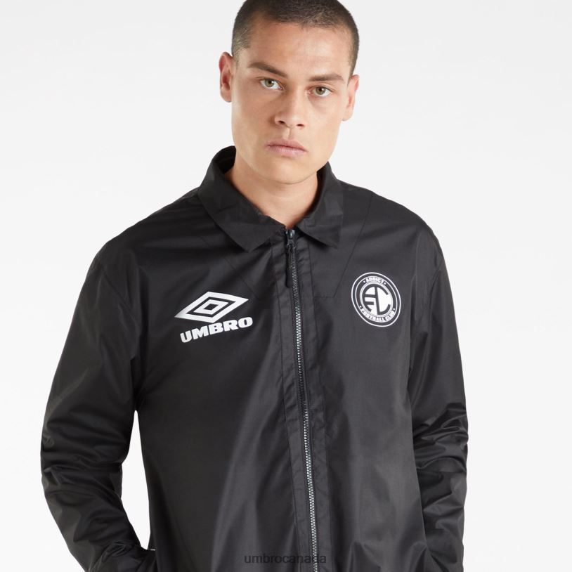 Black Clothing Addict F.C Coach Jacket Men Umbro 262Z8249