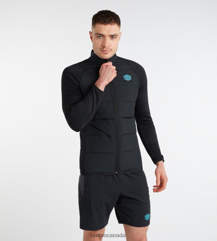 Black Clothing PTF Thermal Jacket Men Umbro 262Z8241