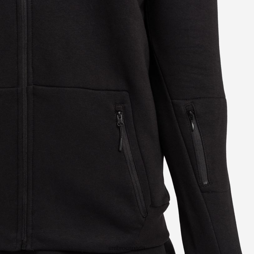 Black Clothing Pro Fleece Elite Hooded Jacket Men Umbro 262Z8244
