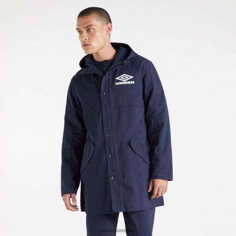 Dark Navy Clothing Drill Parka Men Umbro 262Z8232
