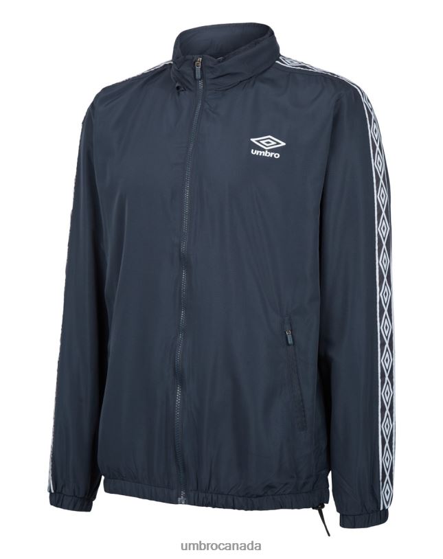 Indian Ink/White Clothing Active Style Lightweight Rain Jacket Men Umbro 262Z8242