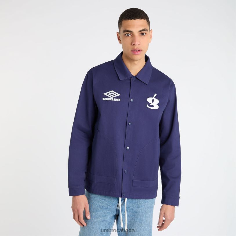 Patriot Blue Clothing Gio Goi Drill Coach Jacket Men Umbro 262Z8245