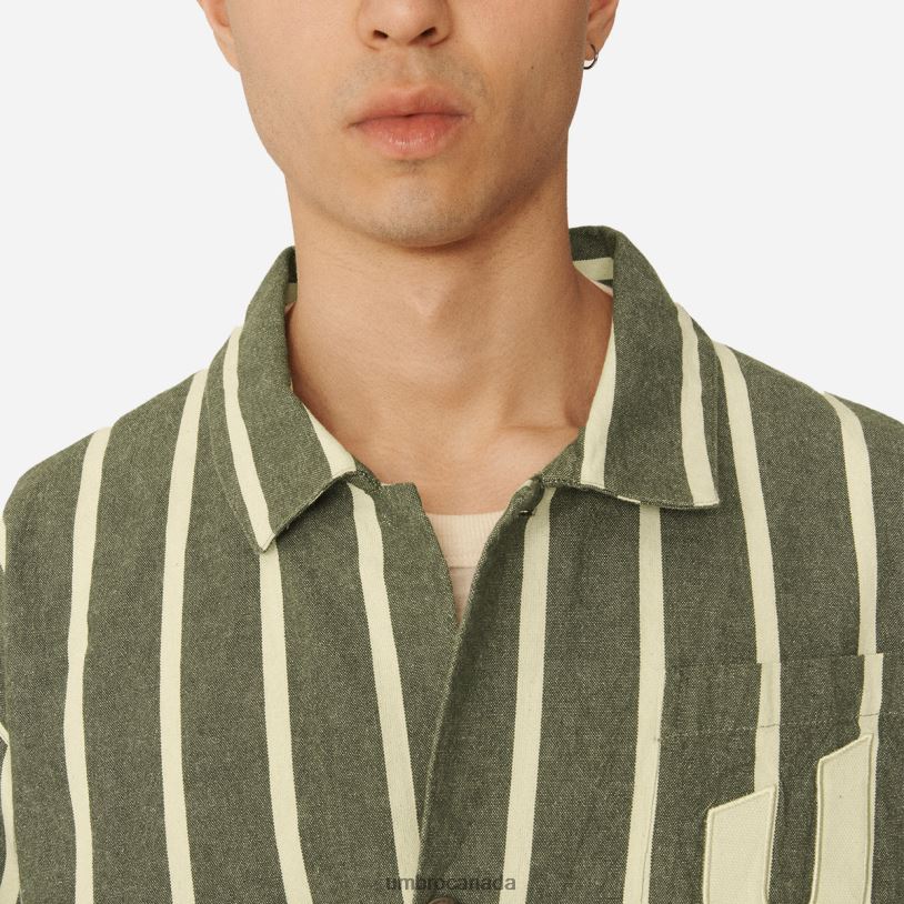 Rain Forest/Cannoli Cream Clothing YMC Striped Refs Jacket Men Umbro 262Z8247