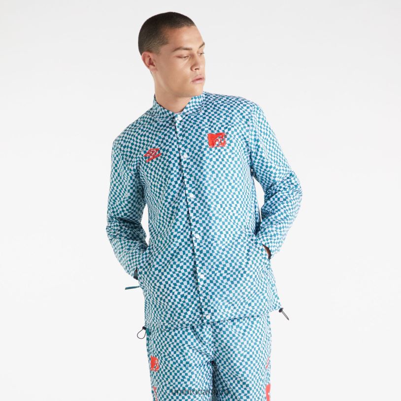 Shaded Spruce/Brilliant White Clothing MTV Coach Jacket Men Umbro 262Z8229