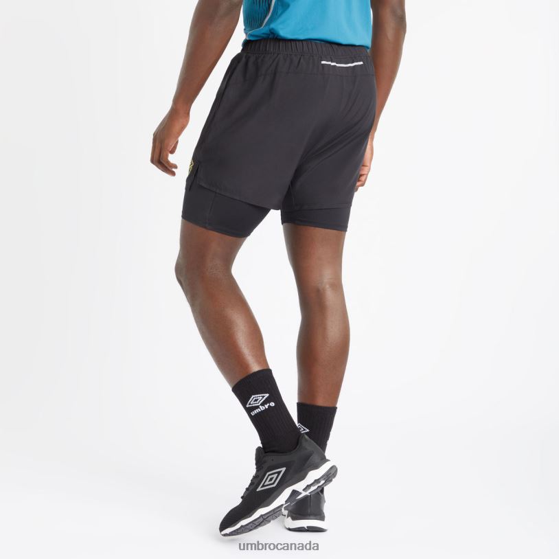 Black Clothing Pro Training Elite Hybrid Short Men Umbro 262Z8195
