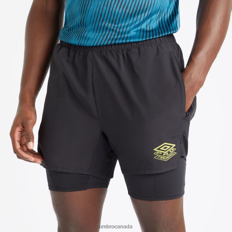 Black Clothing Pro Training Elite Hybrid Short Men Umbro 262Z8195