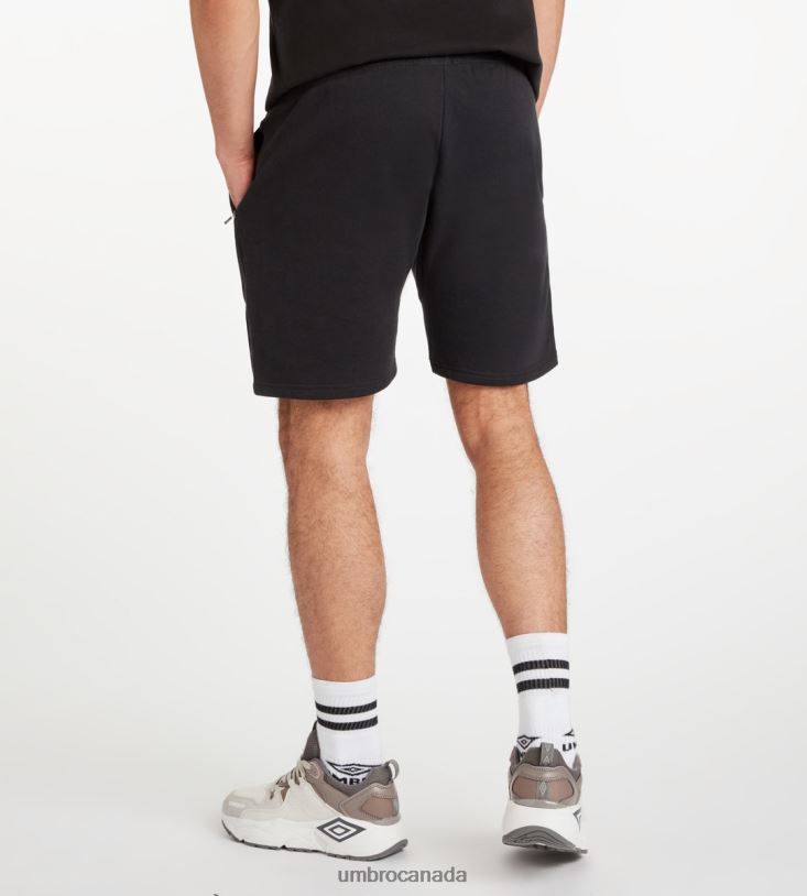 Black/White Clothing Club Leisure Jog Short Men Umbro 262Z8207