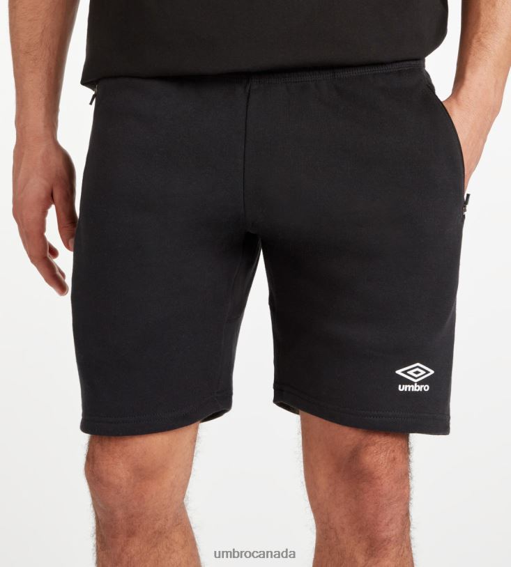 Black/White Clothing Club Leisure Jog Short Men Umbro 262Z8207