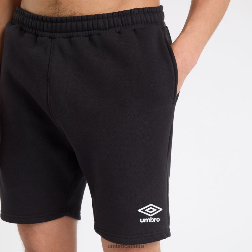 Black/White Clothing Core Jog Short Men Umbro 262Z8210