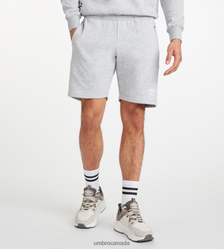 Grey Marl/White Clothing Club Leisure Jog Short Men Umbro 262Z8206