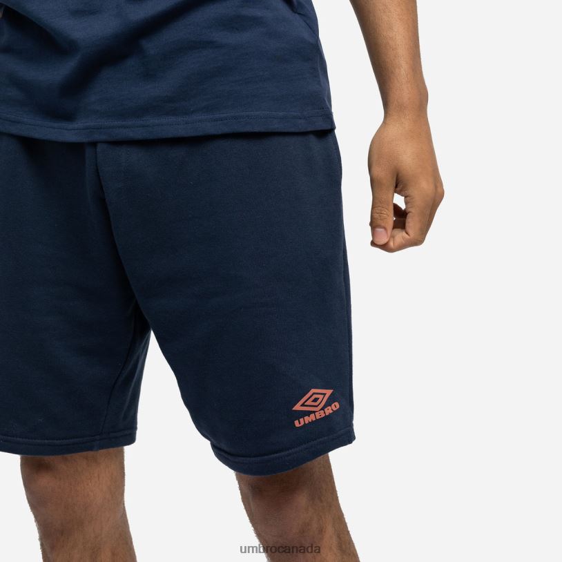 Indigo Mood/Hot Sauce Clothing Diamond Jog Short Men Umbro 262Z8221