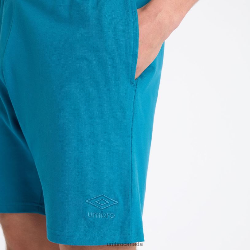 Lyons Blue Clothing Sport Style Pique Shorts Men Umbro 262Z8217