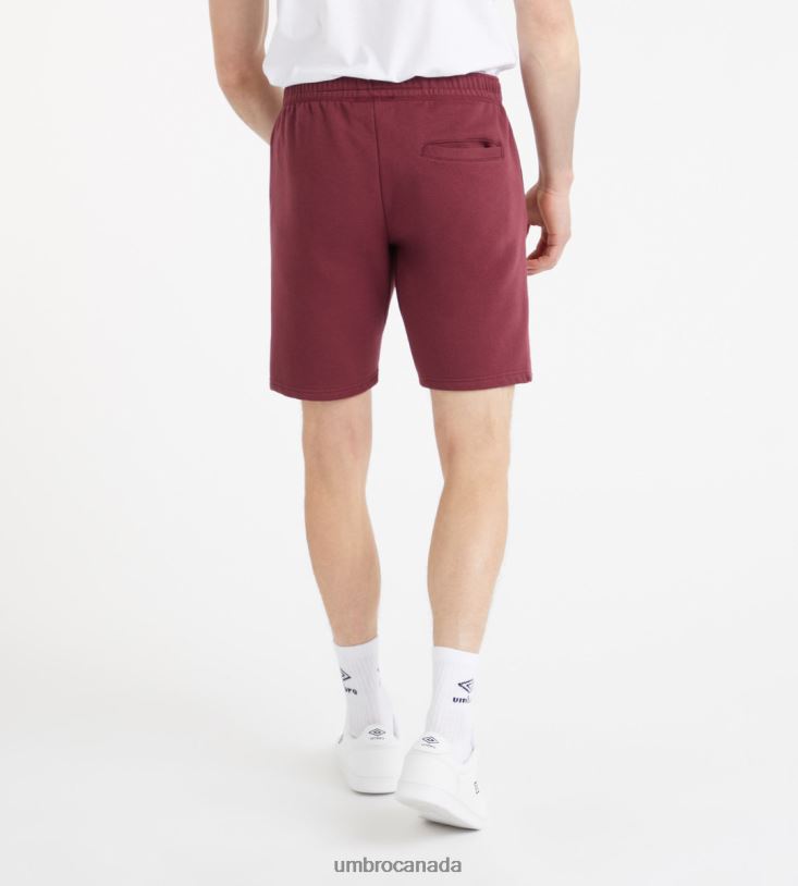 Merlot/White Clothing Active Style Jog Short Men Umbro 262Z8204