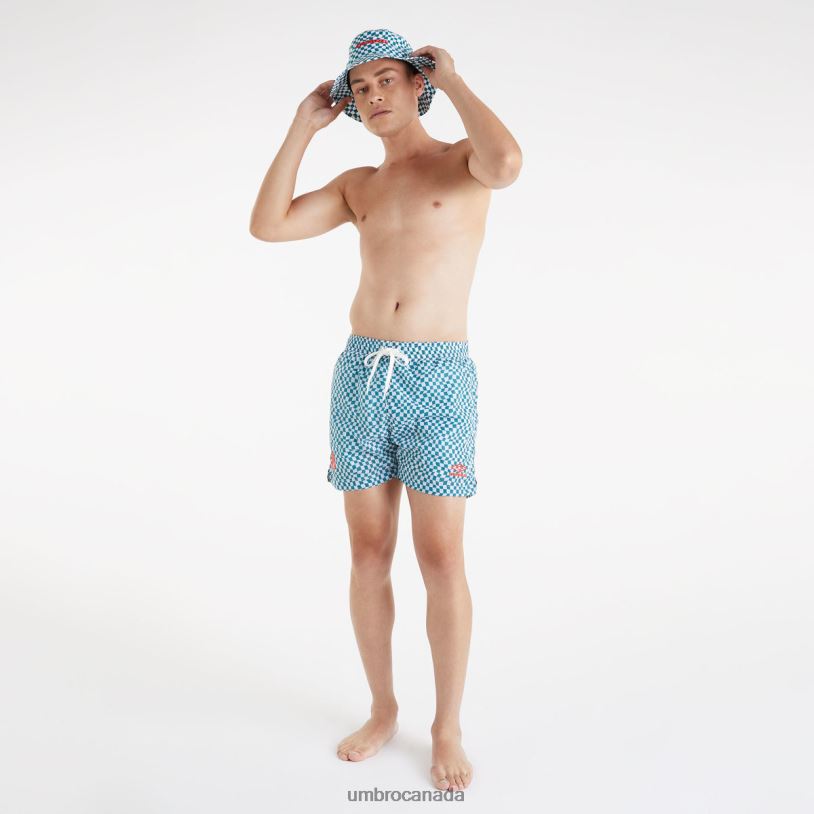 Shaded Spruce/Brilliant White Clothing MTV Swim Short Men Umbro 262Z8203