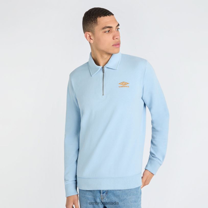 Angel Falls/Blazing Orange Clothing Polo Sweatshirt Men Umbro 262Z8104